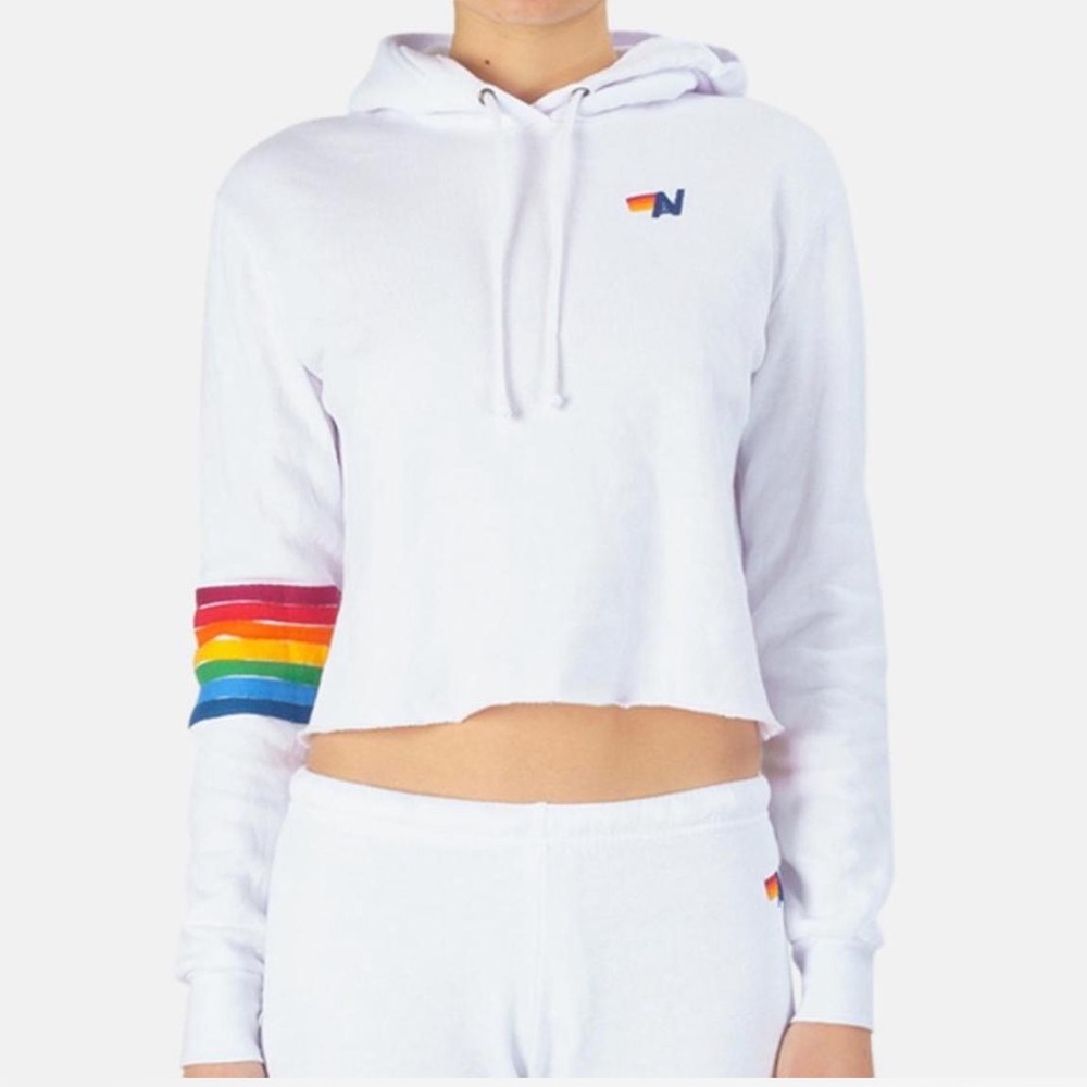 Aviator Nation Crop Hoodie